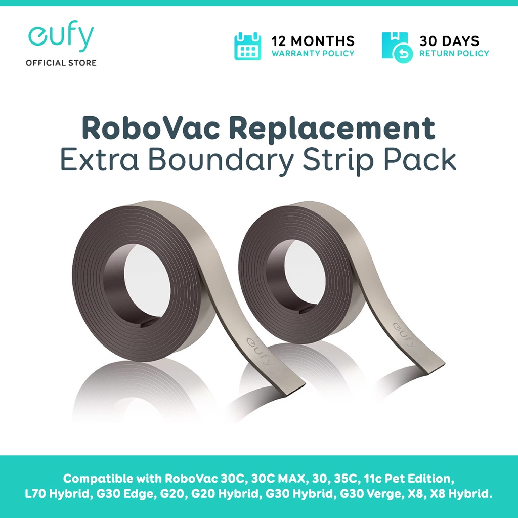 eufy by Anker RoboVac Extra Vacuum Boundary Strip Pack, for eufy