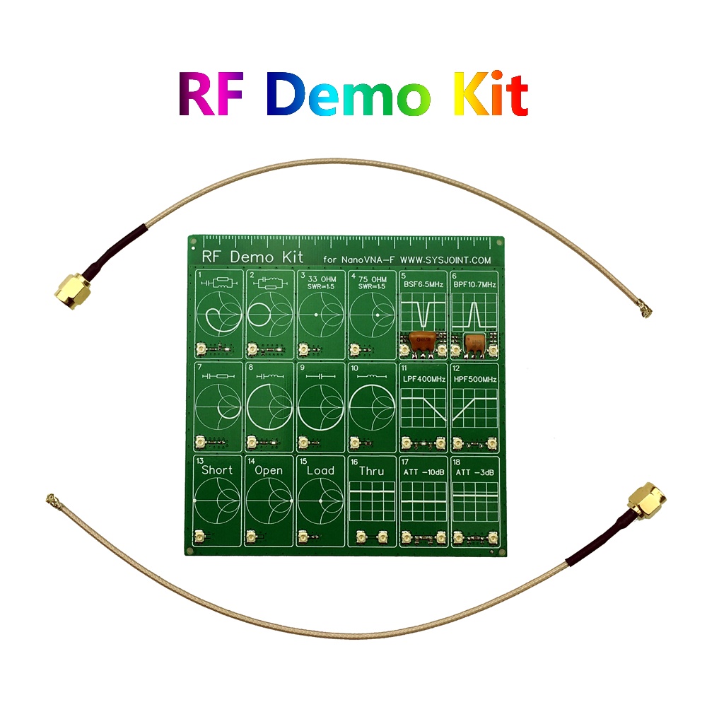 RF Demo Kit For NanoVNA VNA RF Test board Vector Network Test Filter