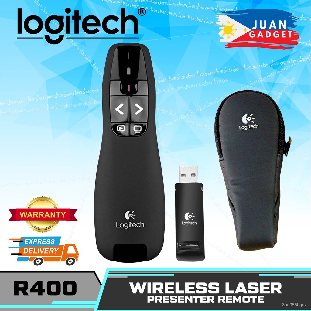 Logitech R400 Wireless Presenter Wireless Presentation Remote Clicker