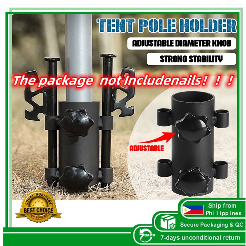 Adjustable camping tent pole holder canopy sunshade support canopy pole