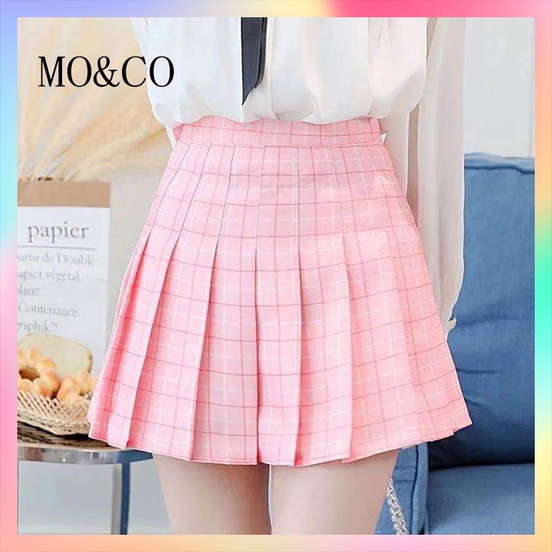 Korean Fashion Womens High Waist Skirt Slim Pleated Skater Tennis