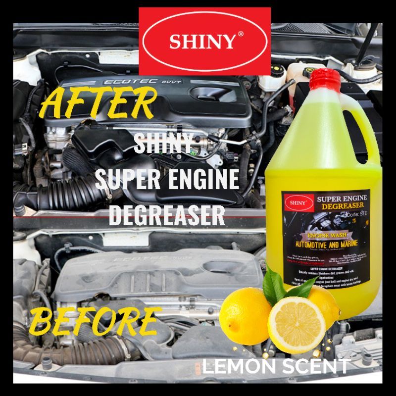 SUPER ENGINE DEGREASER AND CLEANER SHINY 1GALLON | Shopee Philippines