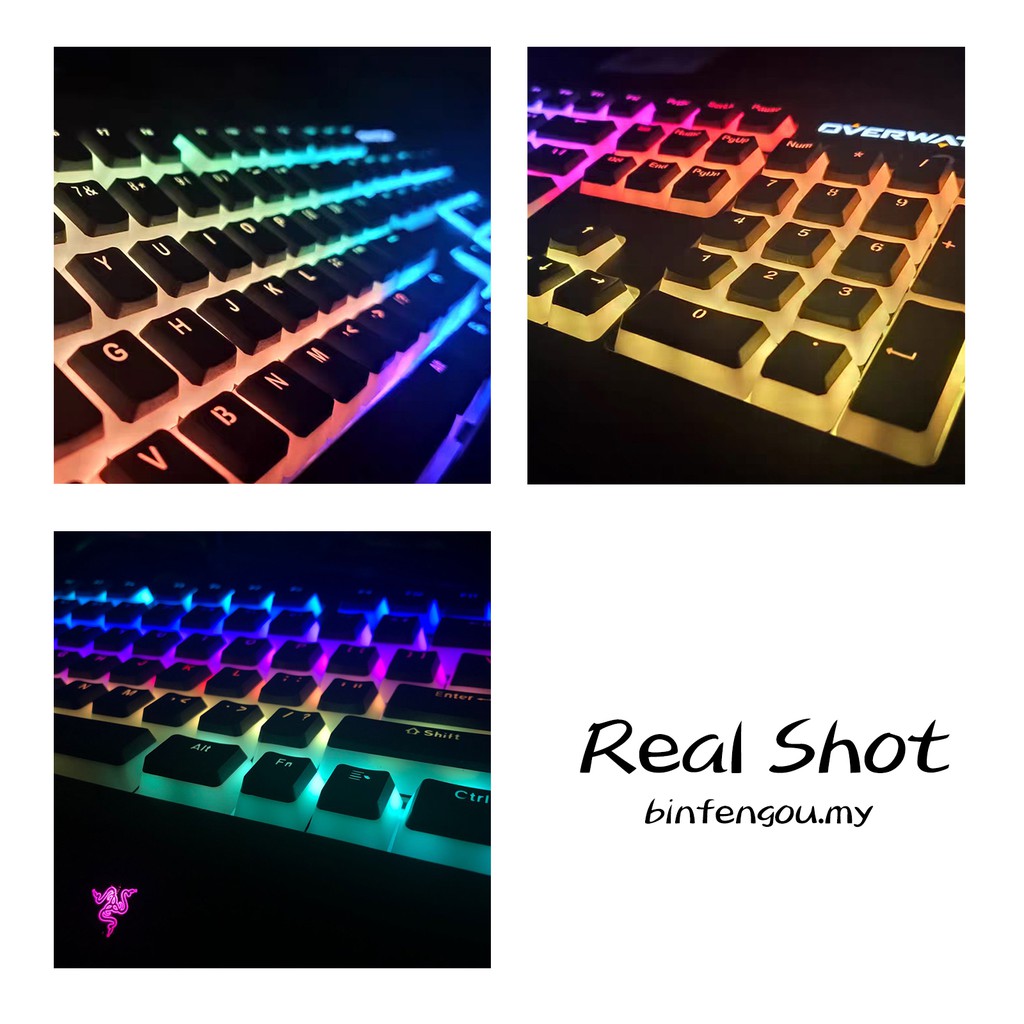 Razer PBT Pudding Keycaps supplement pack, Doubleshot Mechanical