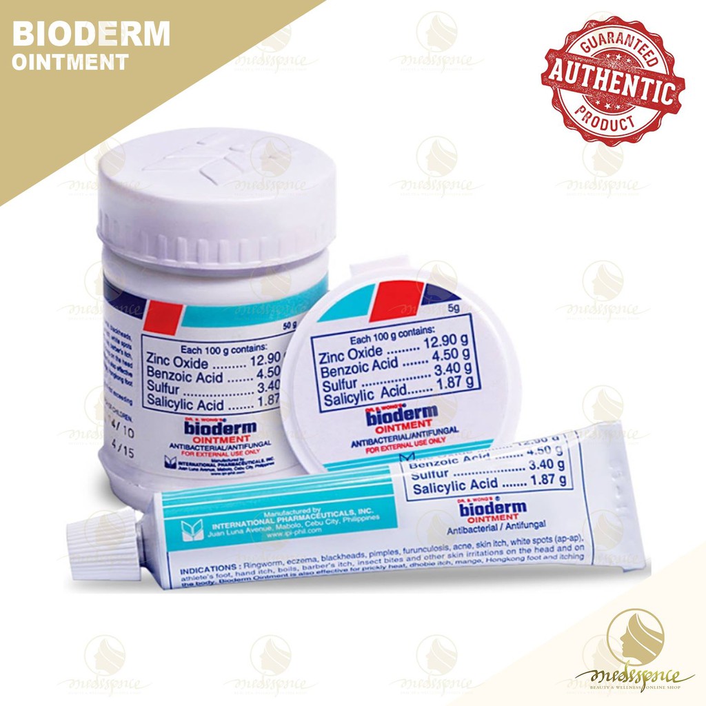 Bioderm Ointment Cream by DR. S. WONG Antifungal/Antibacterial 5g/15g/30g/50g 100 Original
