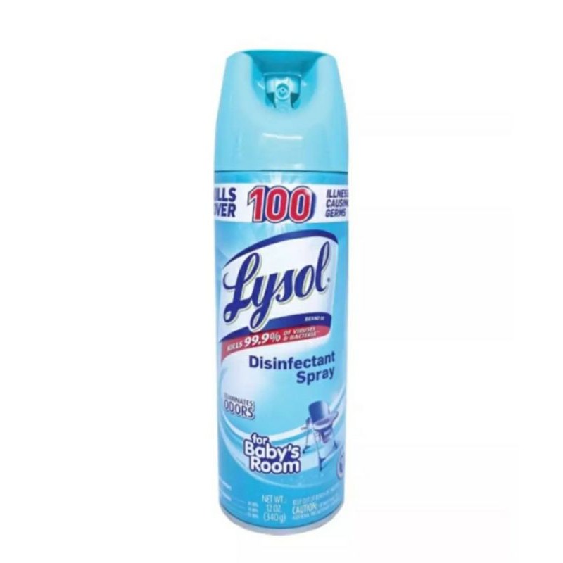 Lysol Disinfectant Spray for Baby's Room 340g Shopee Philippines