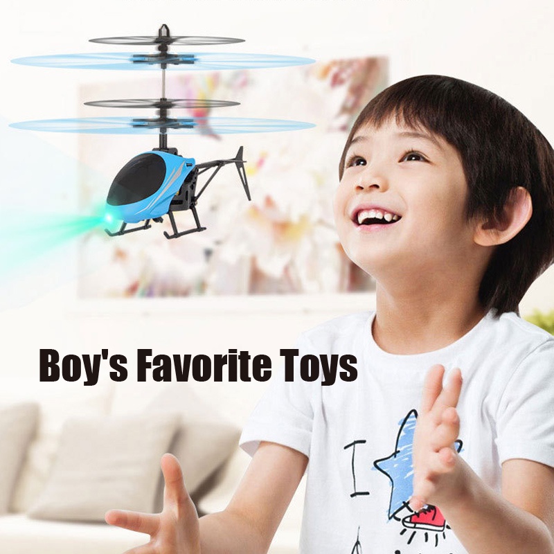 Mini RC Drone Helicopter Infraed Induction 2 Channel Electronic Funny