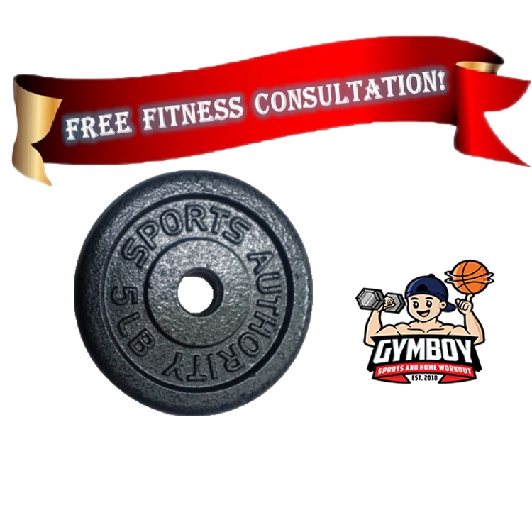 5 lbs Dumbbell Plates / Barbell Plates 5lbs Dumbell Plates Shopee