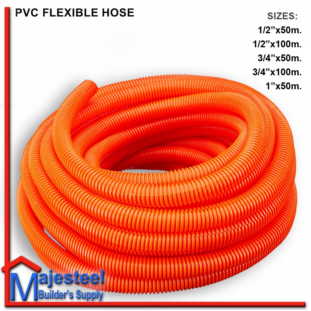 PVC Flexible Corrugated Electrical Hose 3/4''x50m. SOLD PER ROLL