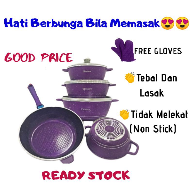 Dessini 12pcs ITALY Non Stick Cookware SetKitchenFunCheapLong