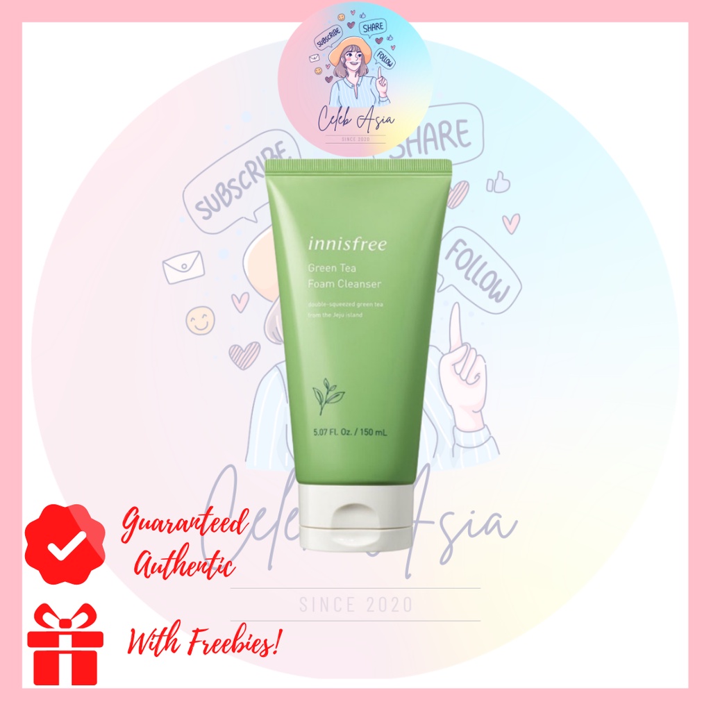 INNISFREE Green tea foam cleanser New Packaging (150ml and 80ml