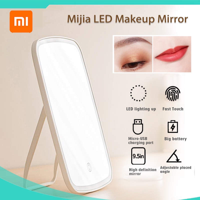 Xiaomi Mijia LED Makeup Mirror Touch Switch Control with led Light