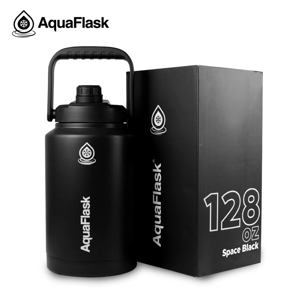 Aquaflask 128oz Wide Mouth with Spout Lid Vacuum Insulated Stainless