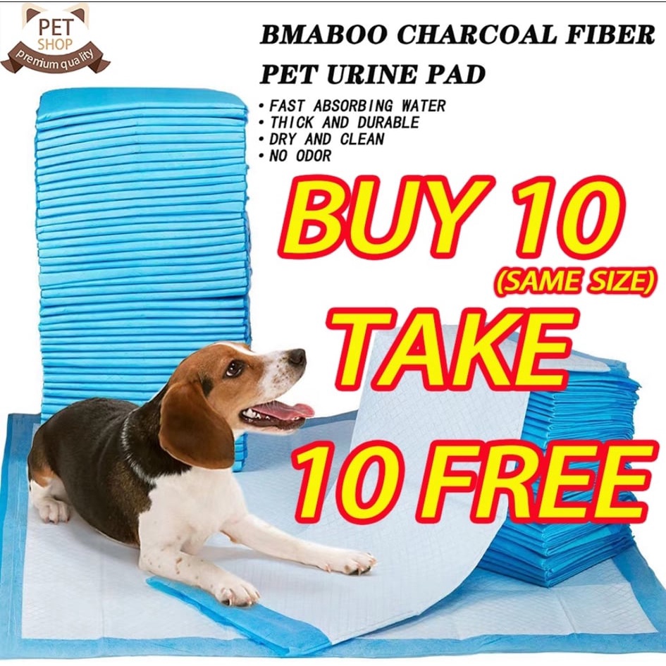 buy10 take 10 Dog Training Pad Pet Pee Pad Dog Potty Pads (same size