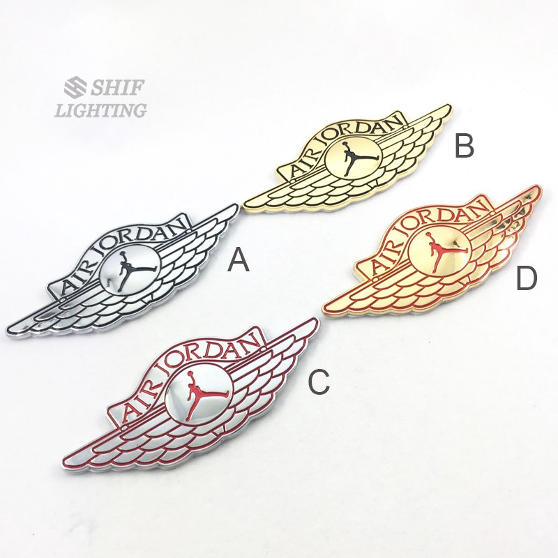 1 x Metal AIR JORDAN Logo Auto Body Emblem Badge Sticker Shopee