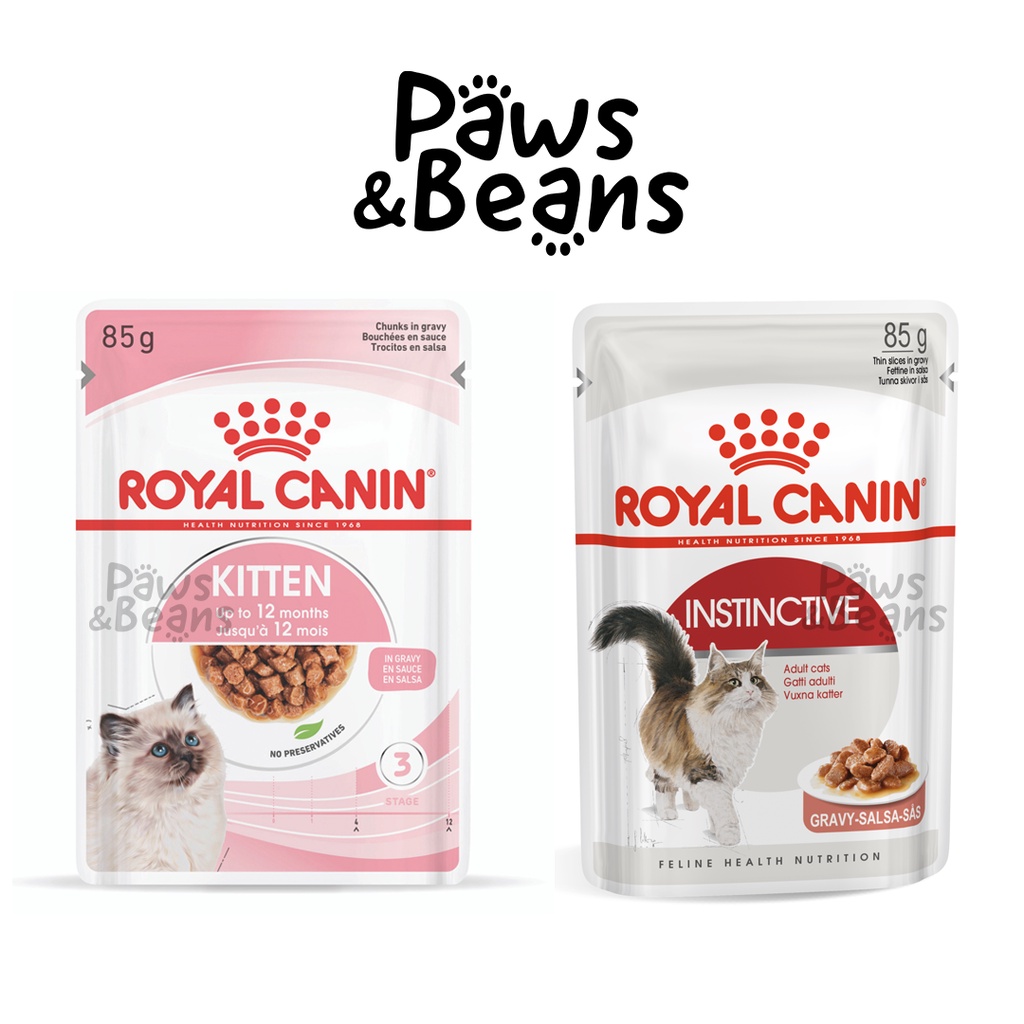 Royal Canin Wet Food For Cats in 85g Pouch Instinctive Adult and