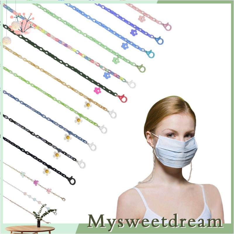 Korean Adjustable Mask Lanyard Neck Chain Strap Face Masks Heavy Duty