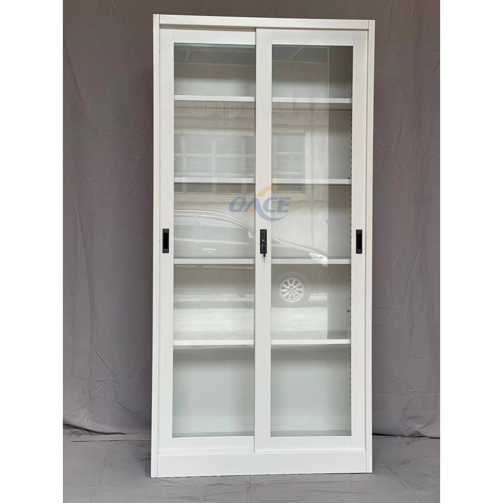 Sliding doors STEEL Pantry glass storage (ASSEMBLED 185*90