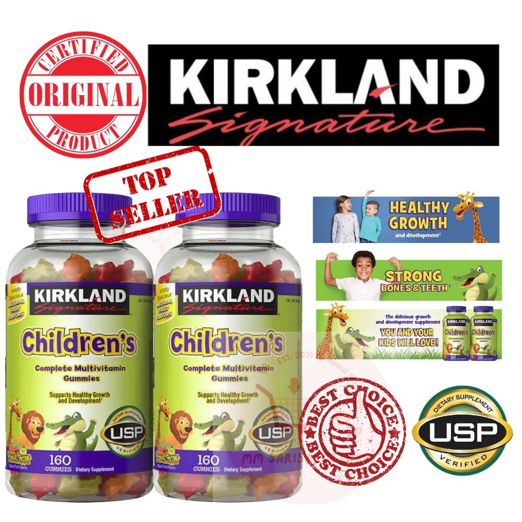ORIGINAL Kirkland Signature Children's Complete Multivitamin, 320 Gummies Shopee Philippines