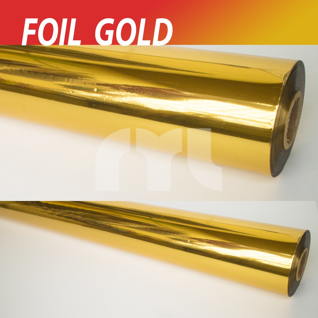 GOLD/SILVER FOIL HOT STAMPING/ Heat Transfer ROLL (60cm X 120m) Shopee Philippines