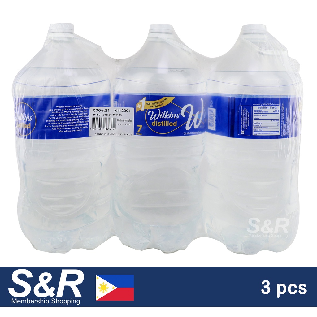 Wilkins Distilled Drinking Water 3 Bottles Shopee Philippines