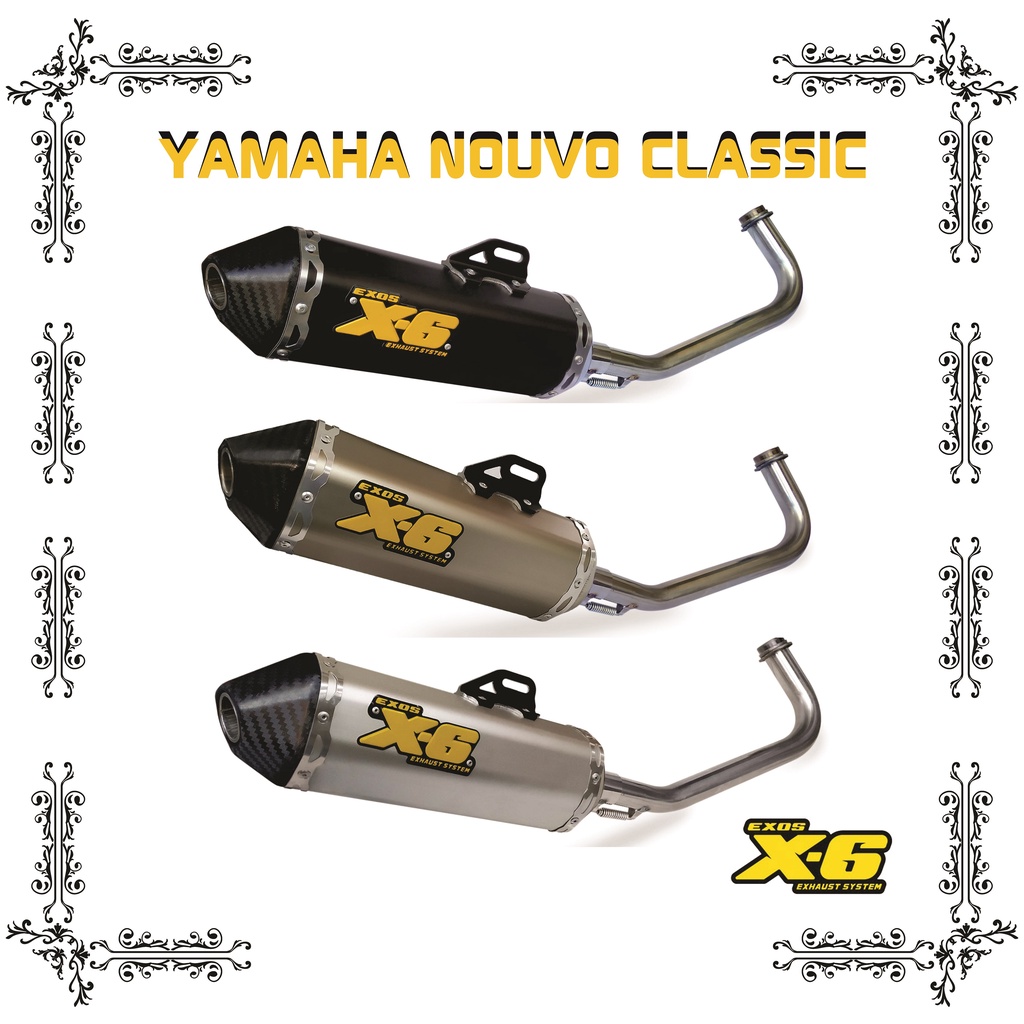 EXOS X6 Yamaha Nouvo Classic Full Exhaust System Shopee Philippines