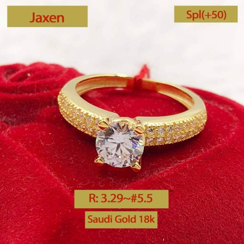 18K ENGAGEMENT RING SAUDI GOLD PAWNABLE Shopee Philippines