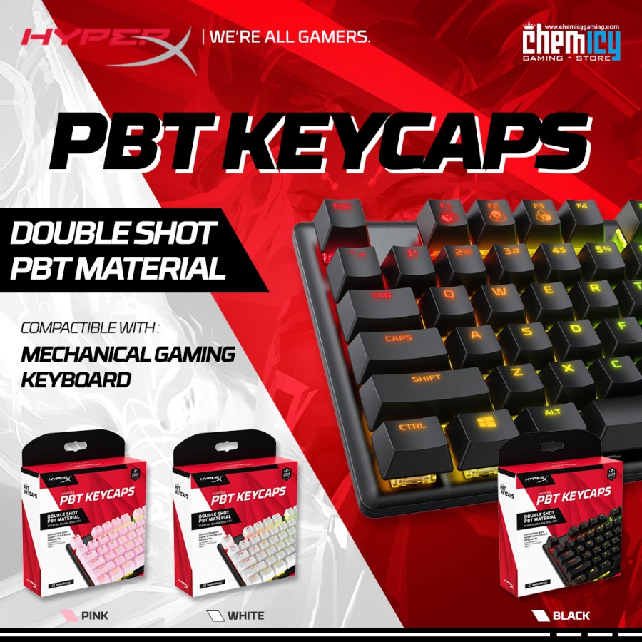 Hyperx PBT Double Shot Keycaps Fullkey Set Shopee Philippines
