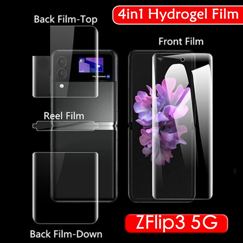 4 in 1 Hydrogel Protection Film For Samsung Galaxy Z Flip 3 4 5G Z