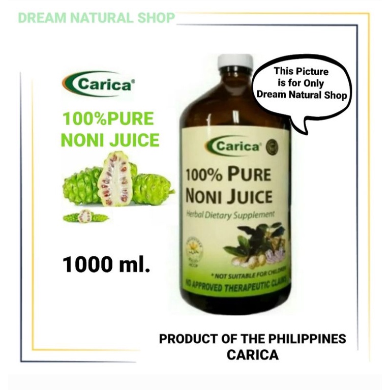 {1000 ml} 100 PURE NONI JUICE DIETARY FOOD SUPPLEMENT NONI JUICE