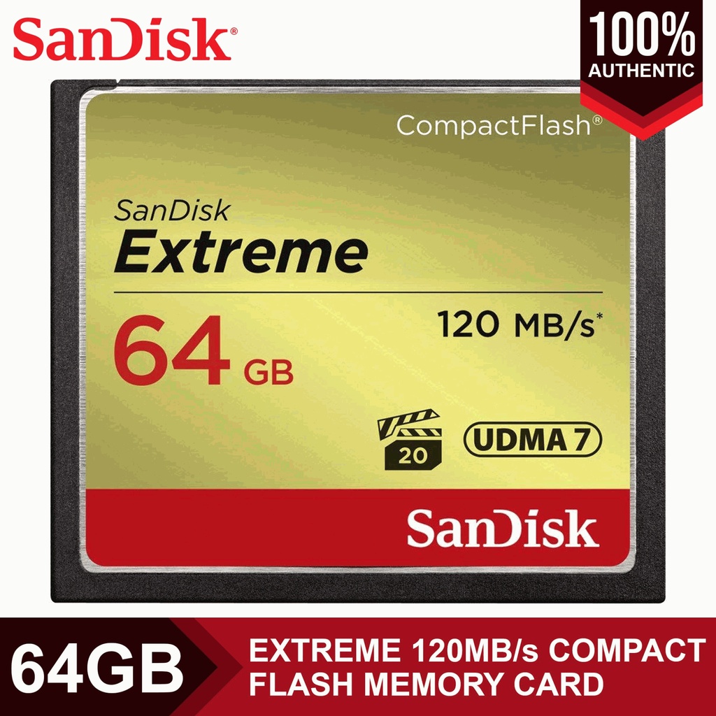 SanDisk Extreme 64GB Compact Flash Card SDCFXSB064G Shopee Philippines