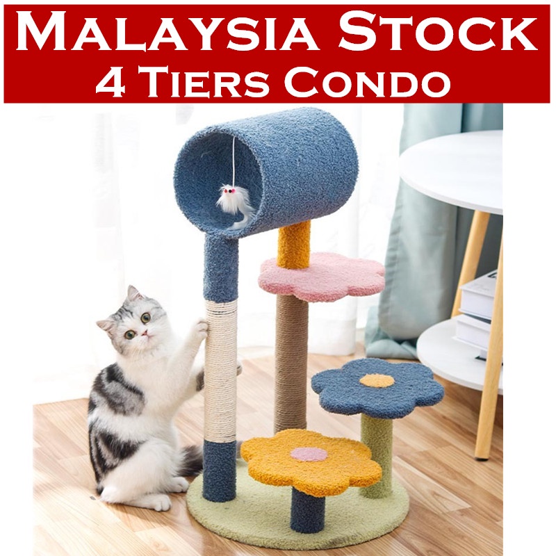 4tier Cat Tree Tower Condo House Condo House Big Cat Sleeping Condo