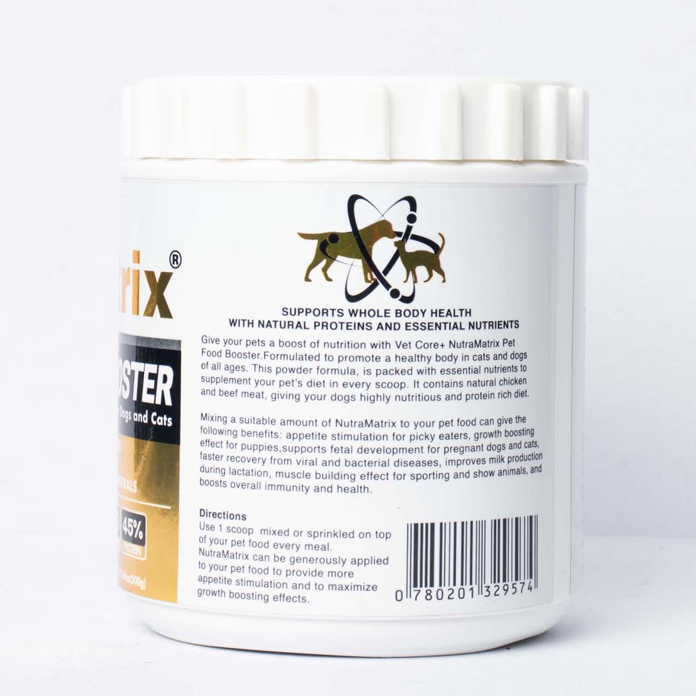 ♠Vet Core+ NutraMatrix Pet Food Booster 500g (Appetite Booster for Picky Eater Dogs and Cats