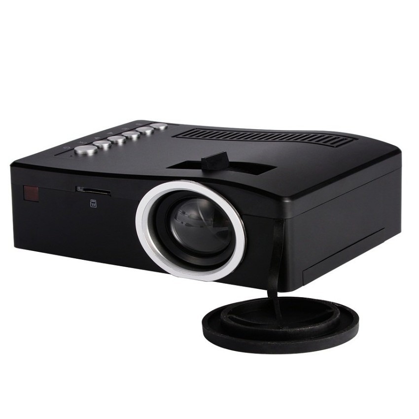 UNIC UC18 Mini LCD Projector With USB/HDMI/TF/AV Slot (Black) Shopee