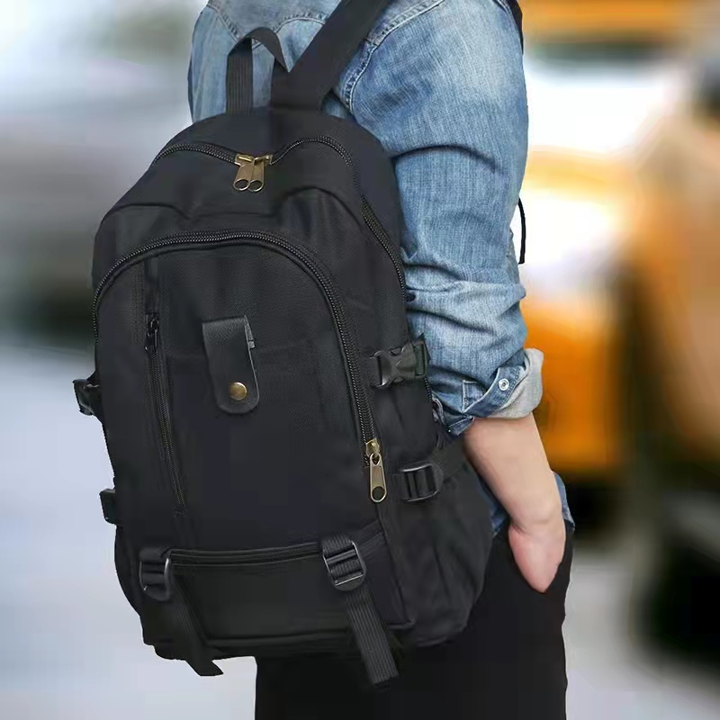 Korean Large Capacity Canvas Hiking Backpacks for men Travel bag School
