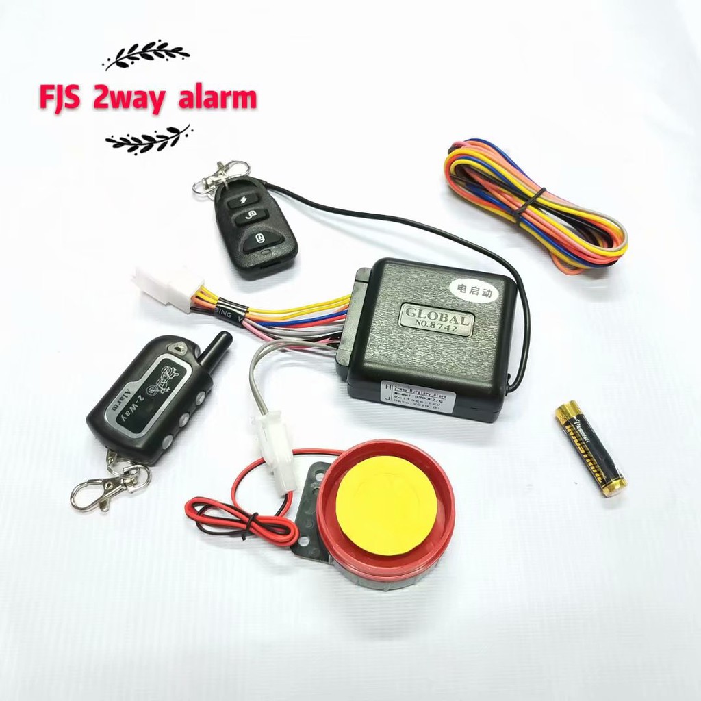FJS Motorcycles 2way Alarm System Remote Control w/battery Shopee