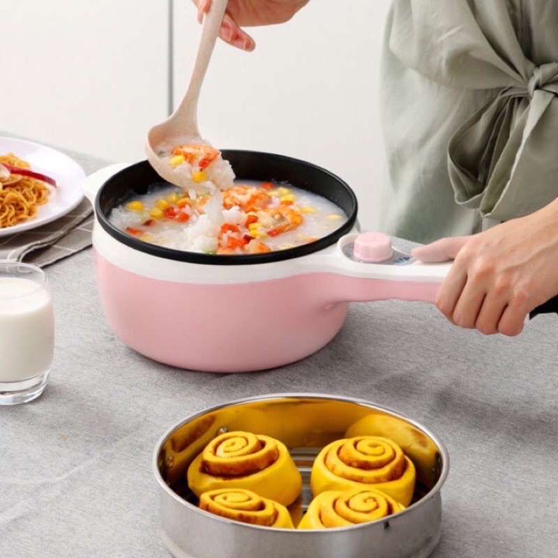 【Cici】Electric Cooker Electric Stainless Steel Electric Frying Pan