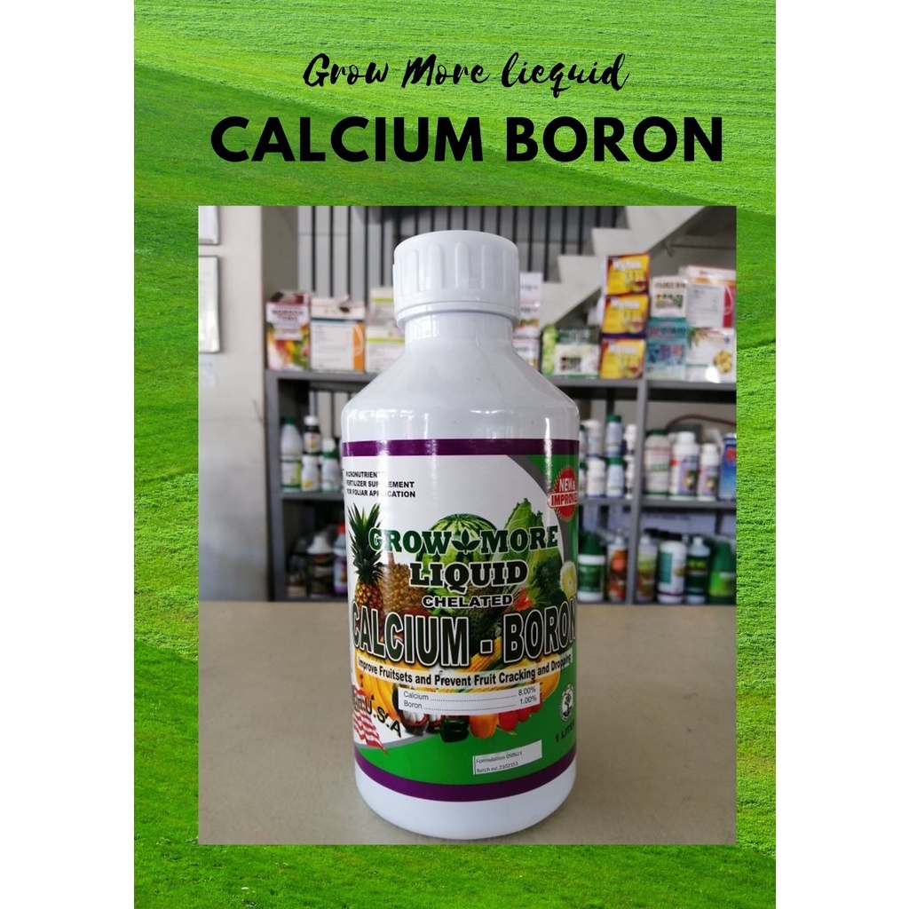 Grow More Liquid Chelated CALCIUM BORON Fertilizer 1 Liter Shopee