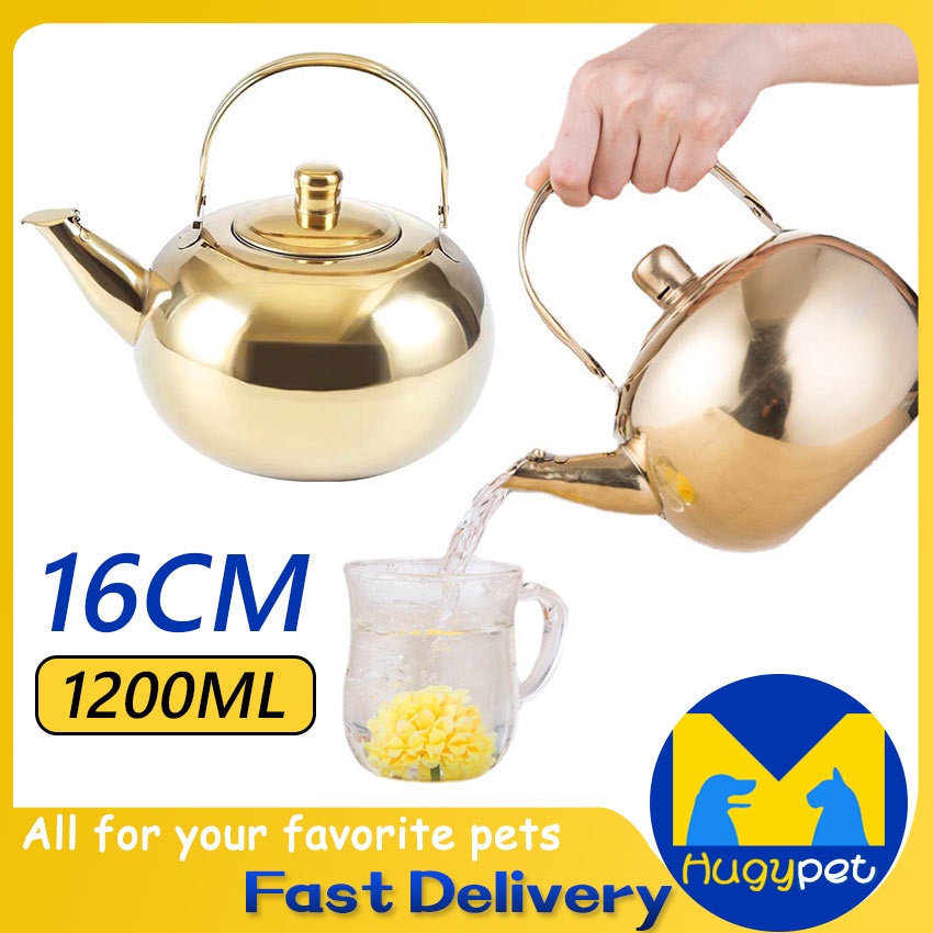 1.2L Teapot Stainless Steel Water Kettle Tea Pot With Filter Hotel