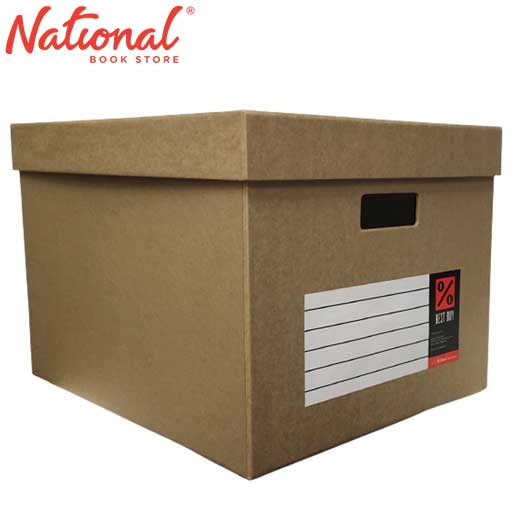 Best Buy Storage Box Kraft 42X35X28 With Window For Handle & Cover