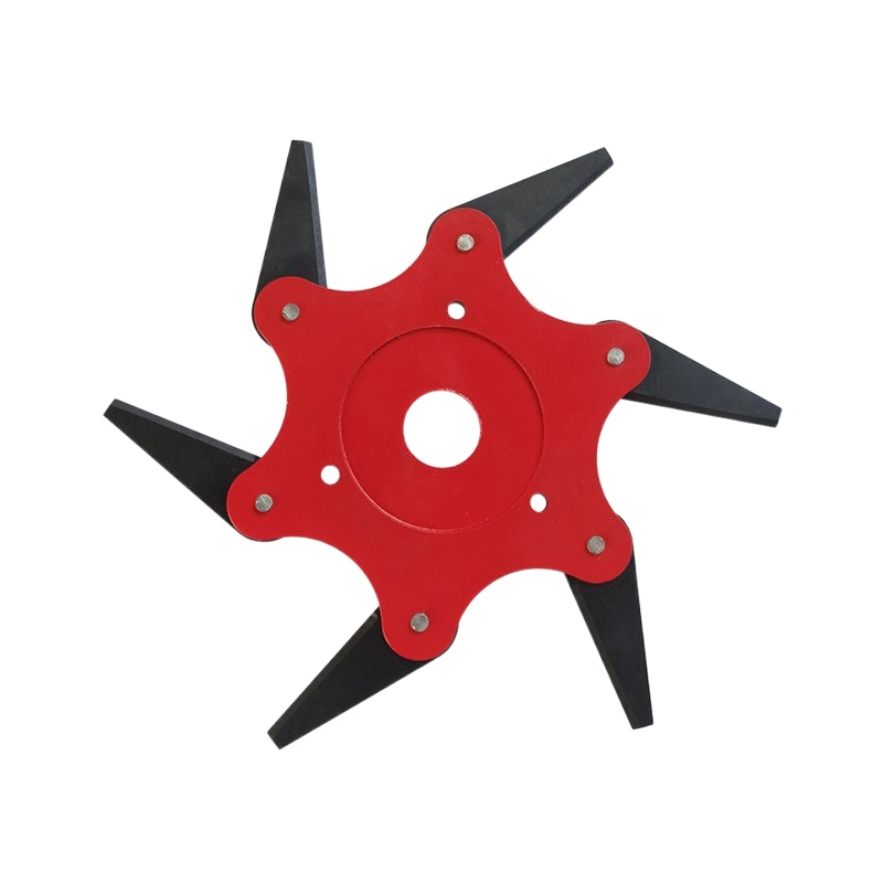 Thickened lawn mower sixleaf alloy grass cutting head multifunctional