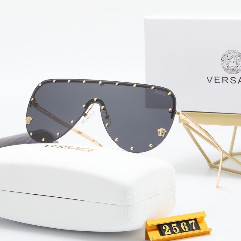 Versace Women's Oversized Oval Sunglasses 2021 Luxury Brands Sunglasses