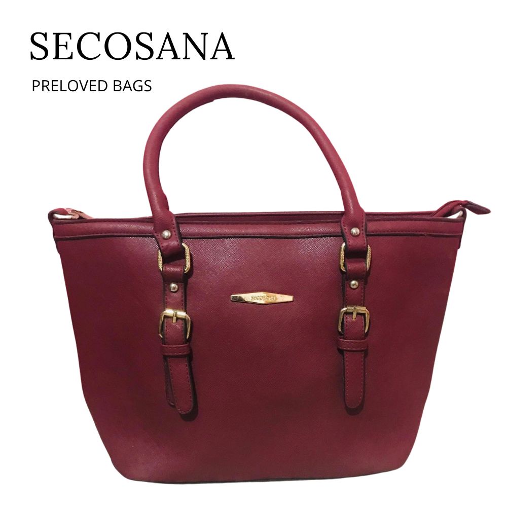 SECOSANA Prelove bag Maroon Bag for School or Office Use. Maroon office