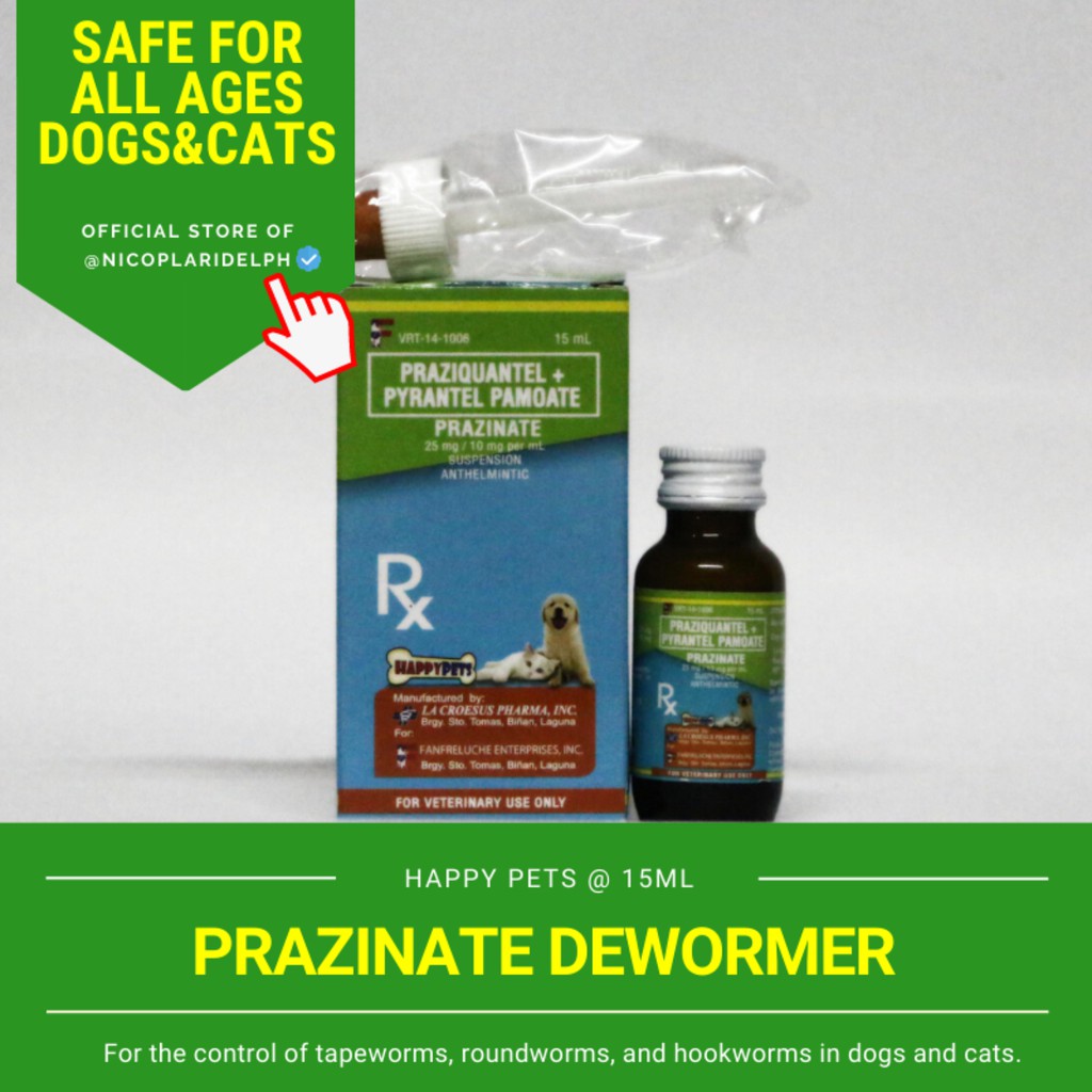 Prazinate Broad Spectrum Dewormer Removes Tapeworm, Roundworm and