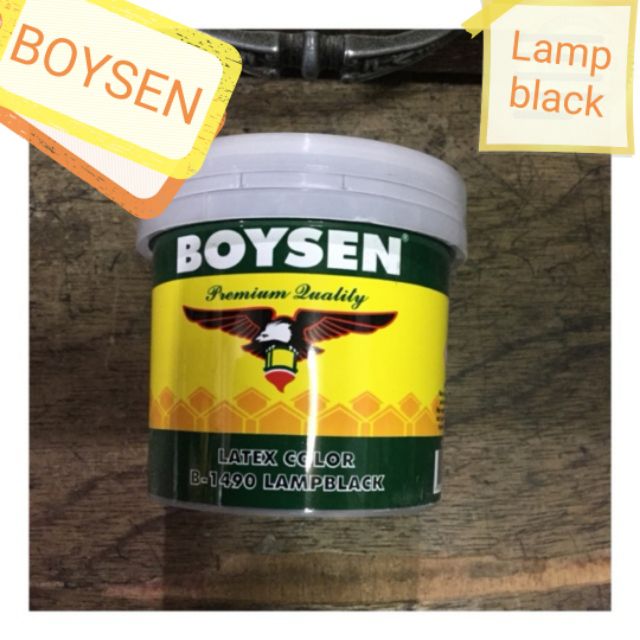 BOYSEN Latex color Lamp Black B1490 (1/4 liter) Shopee Philippines
