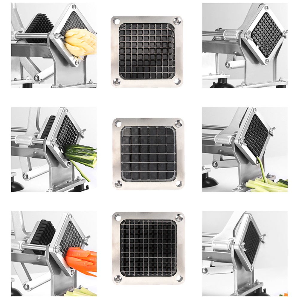 Stainless Steel +3 Blades Size, French Fry Potato Chips Cutters French