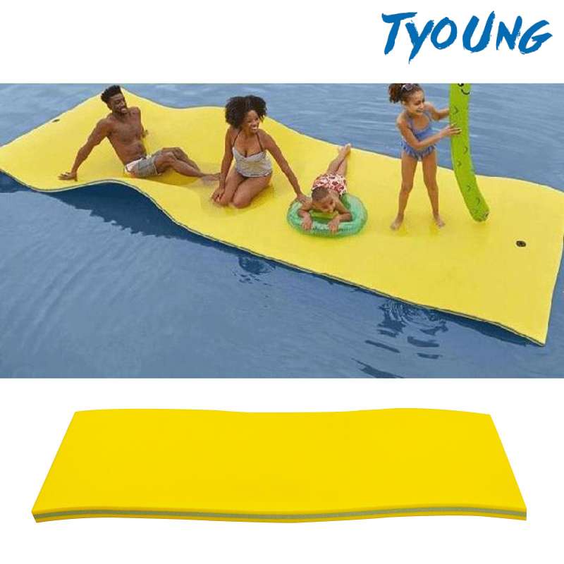 [TYOUNG] 3 Layer Floating Oasis Water Pad Island Water Sports Mat Float
