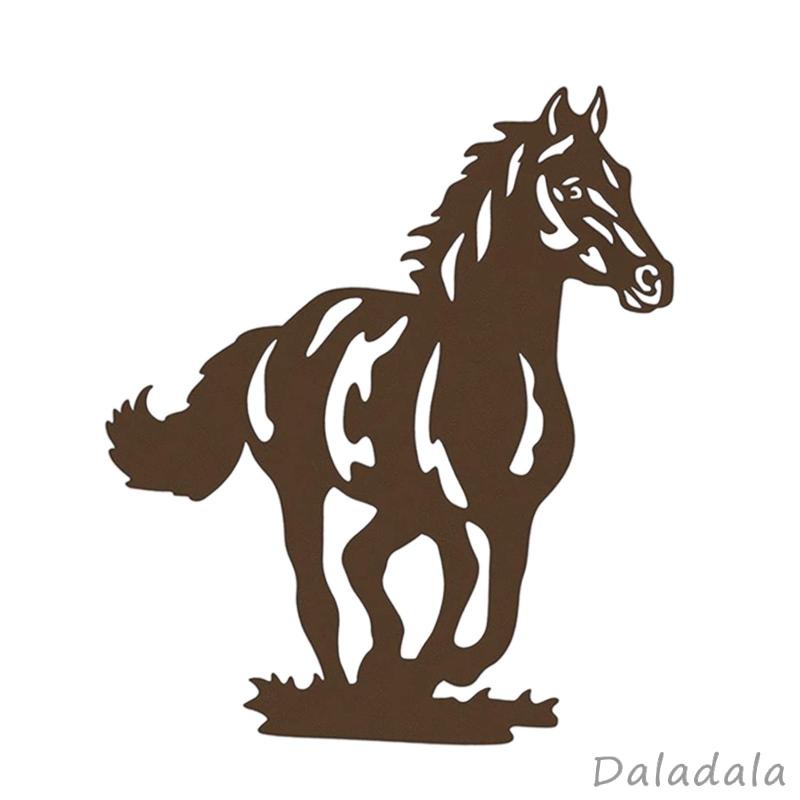 Novelty Iron Horse Wall Decor Garden Fence Yard Backyard Farmhouse