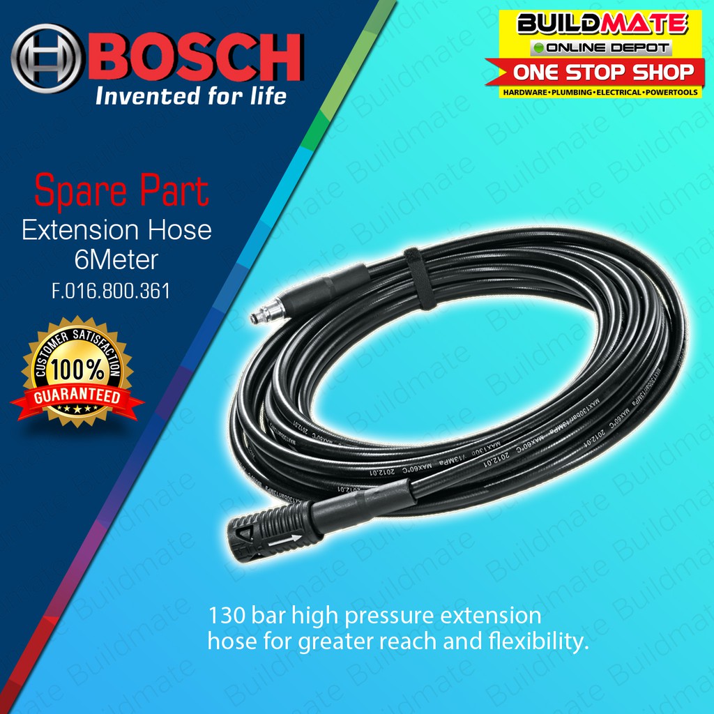 BOSCH Extension Hose 6m (130 bar) Spare Part for Pressure Washer