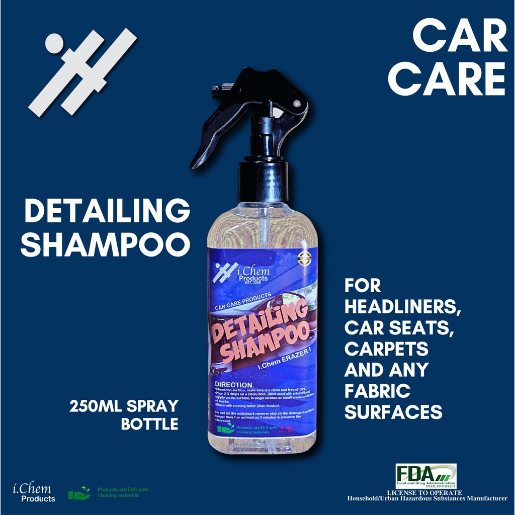 【Spot goods】∏ INTERIOR DETAILING SHAMPOO 250ml SPRAY BOTTLE (HEADLINER