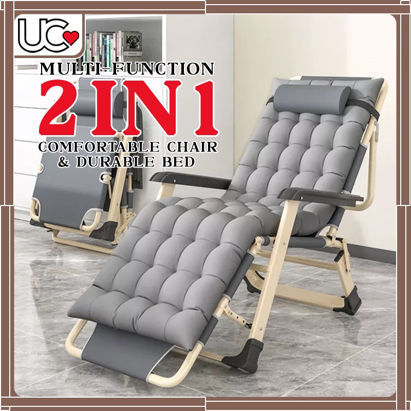 Outdoor & Indoor Reclining Folding Bed and Chair Multifunction Sleeping